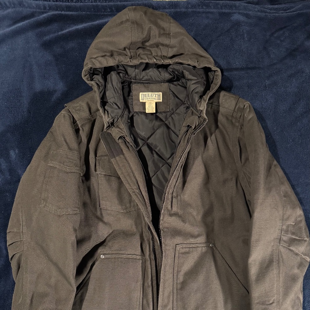 Men’s Duluth Trading firehouse insulated jacket.